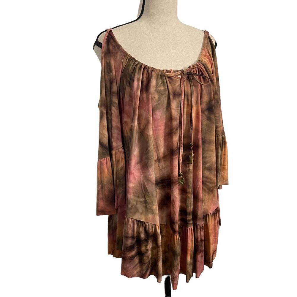 Ale by Alessandra Mother Earth Tie Dye Tunic Dress Size Medium - Picture 4 of 12
